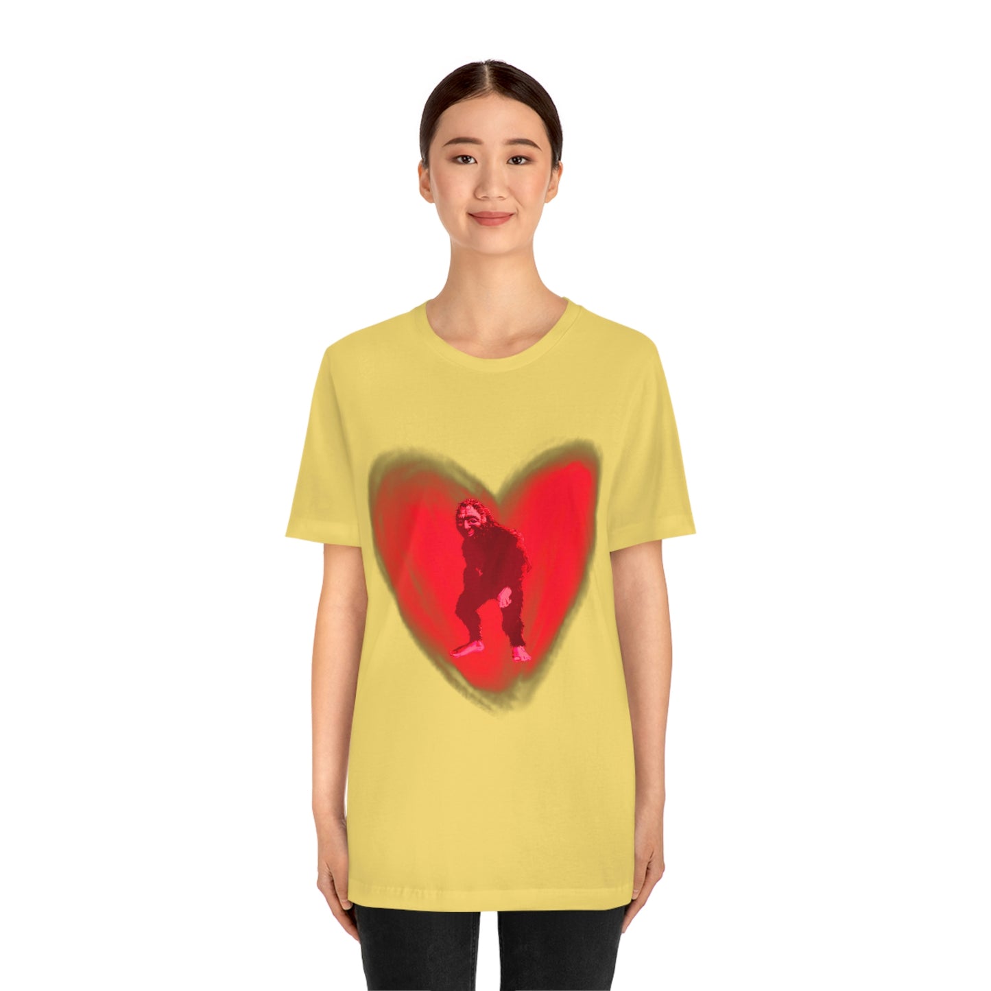 Unisex Bigfoot in My Heart Jersey Tee