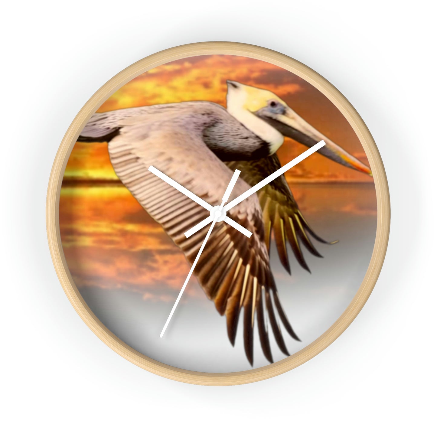 Louisiana's Brown Pelican Wall Clocks