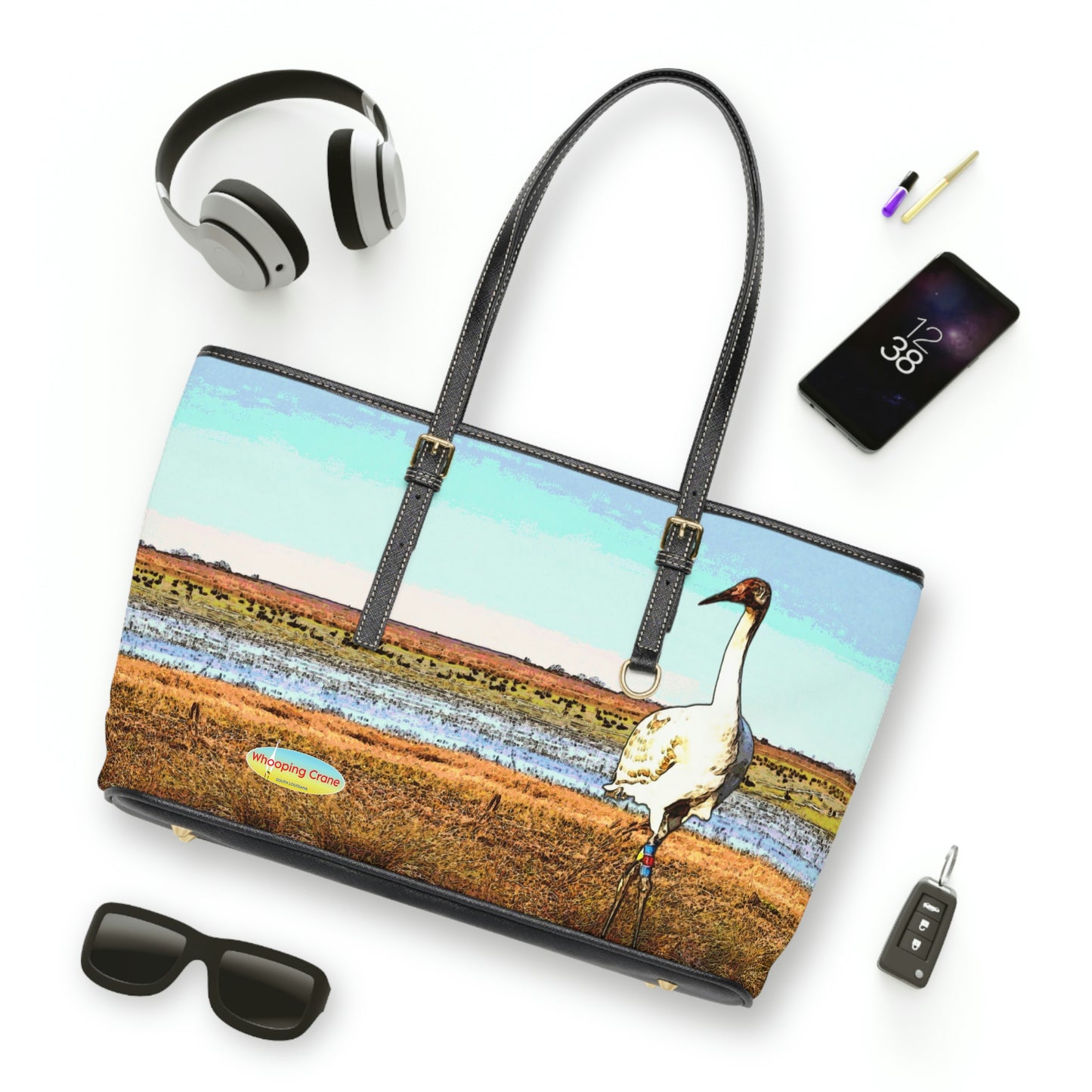 Whooping Cranes Shoulder Bag