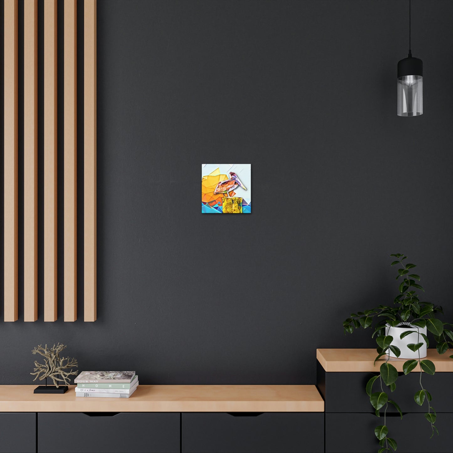 Polygonal Pelican Canvas Gallery Wraps