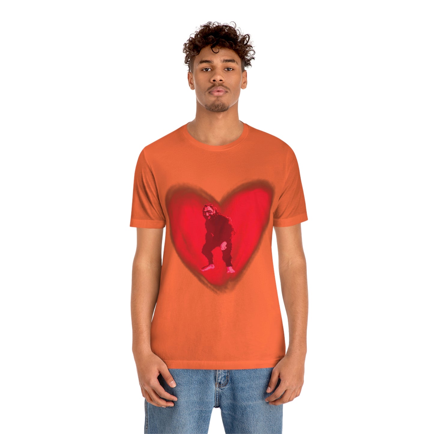 Unisex Bigfoot in My Heart Jersey Tee