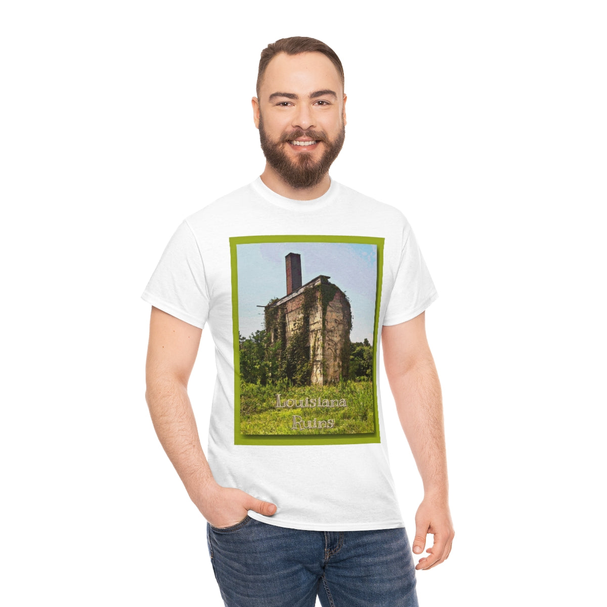 Louisiana Ruins Heavy Cotton Tee