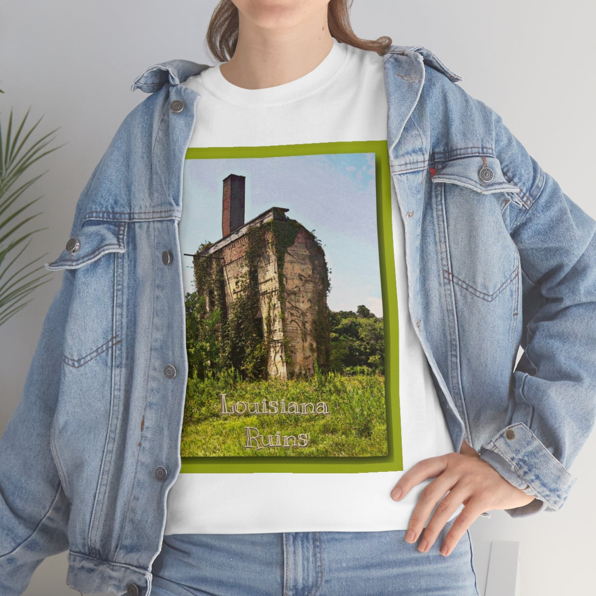 Louisiana Ruins Heavy Cotton Tee