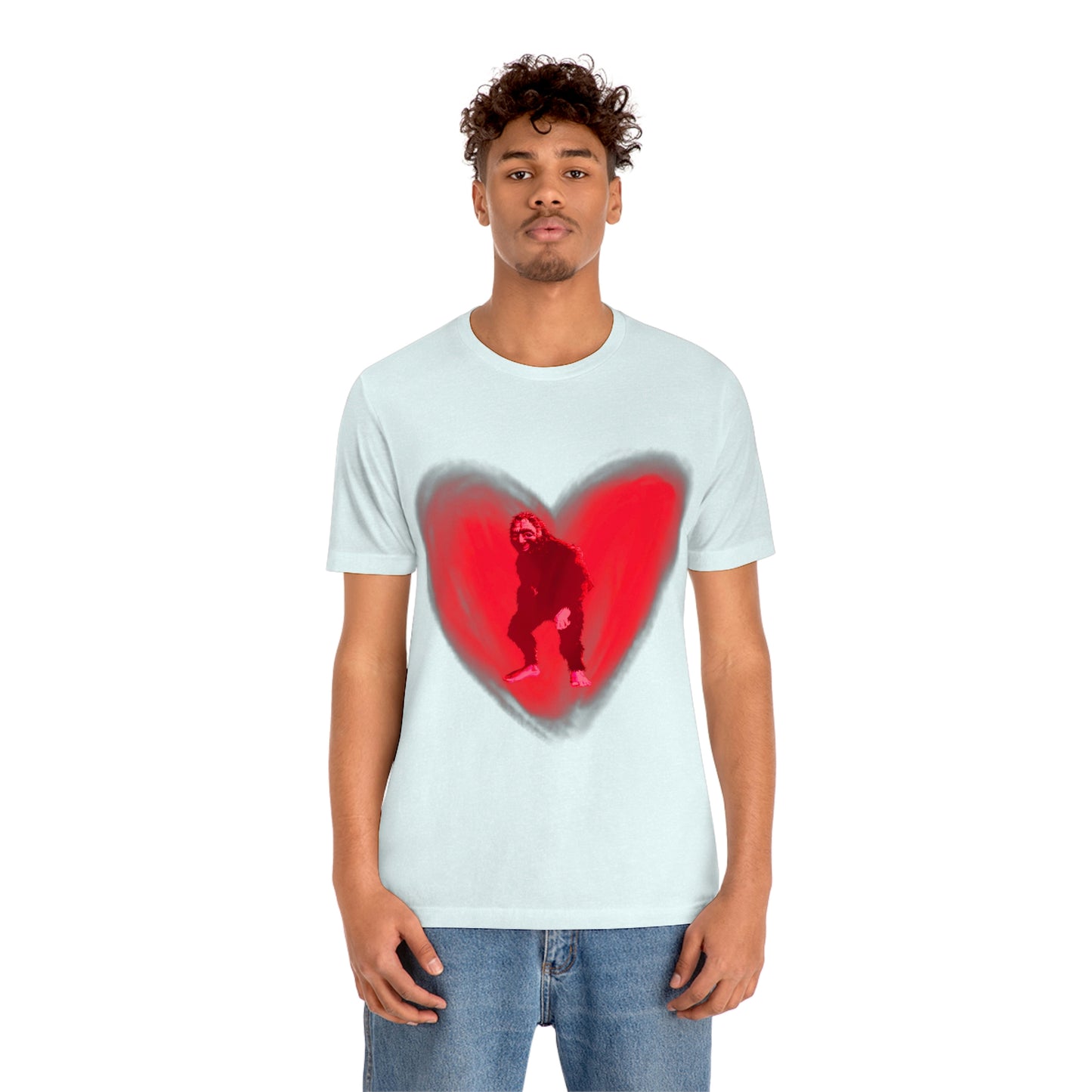 Unisex Bigfoot in My Heart Jersey Tee