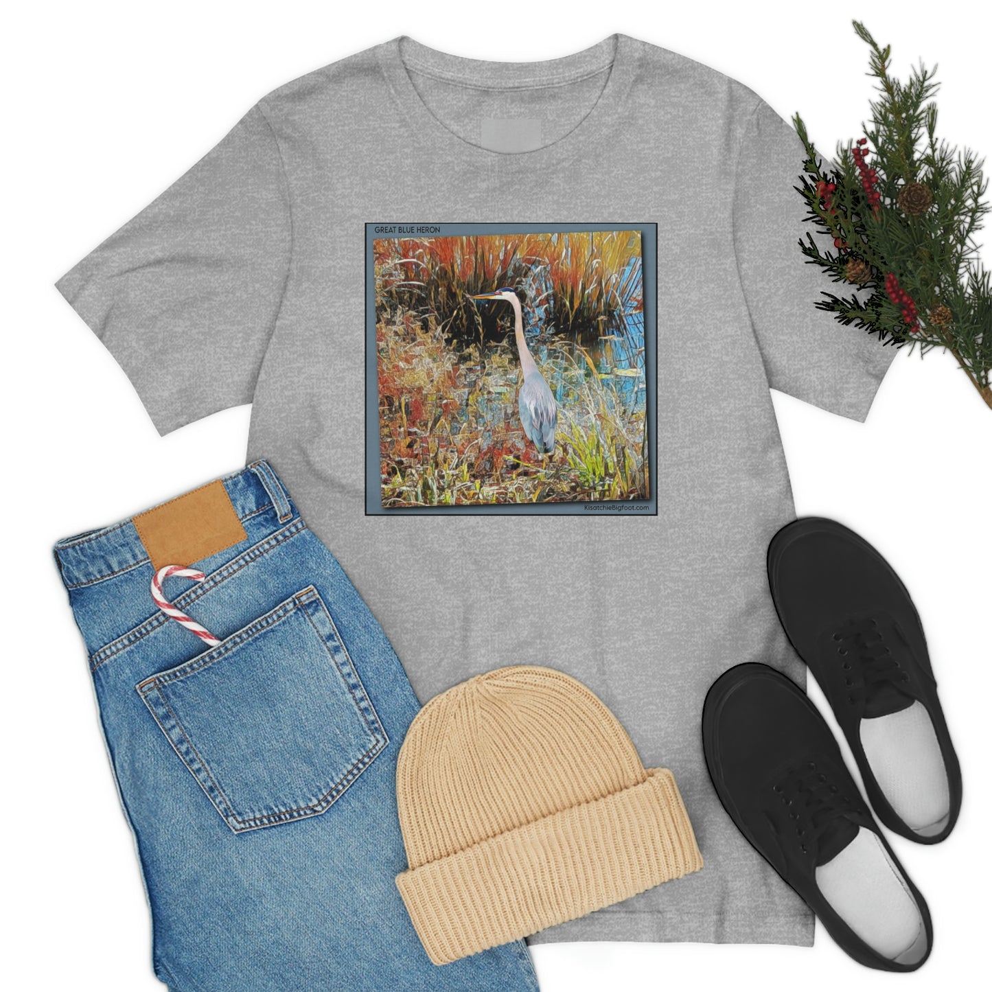 Unisex Great Blue Heron Jersey Tee