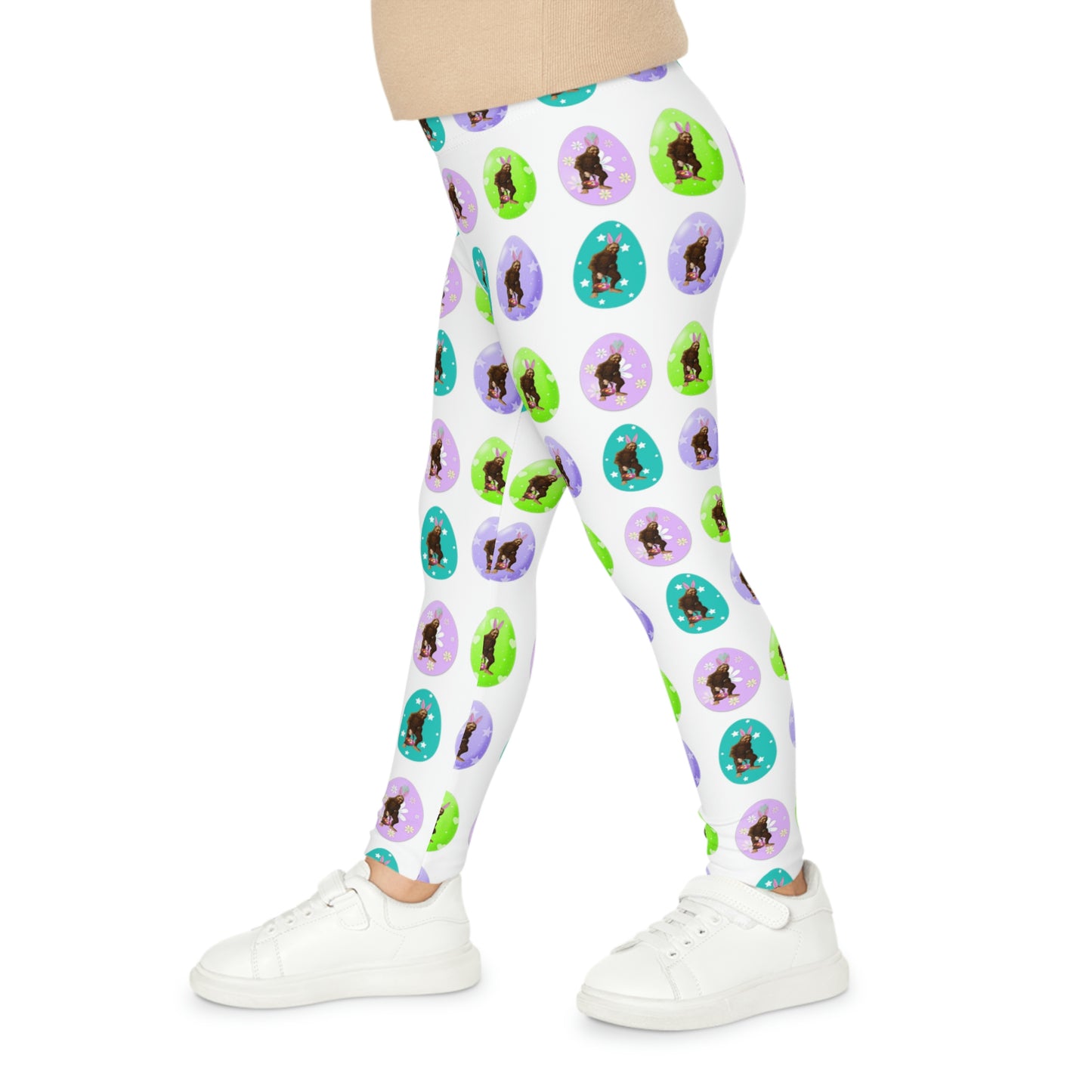 Kids Bigfoot Easter Leggings