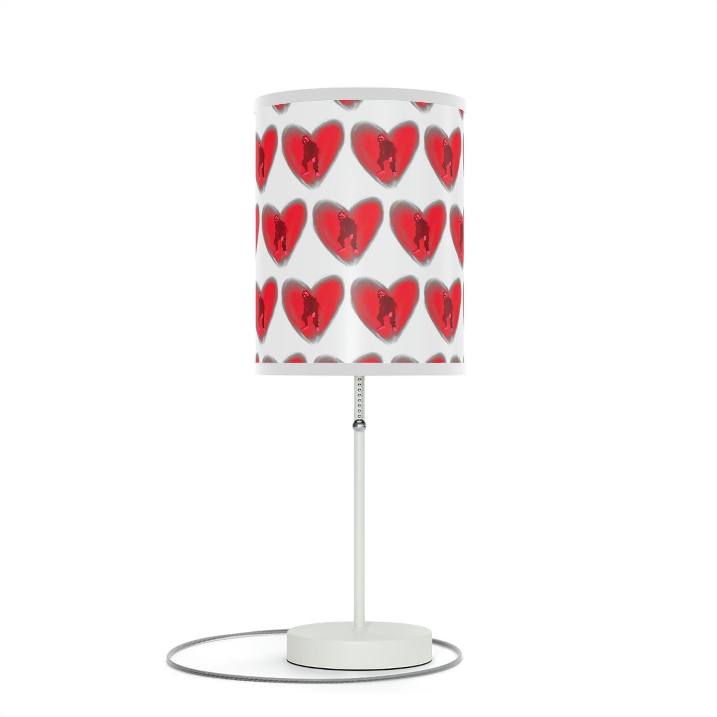 Bigfoot in My Heart Lamp on a Stand