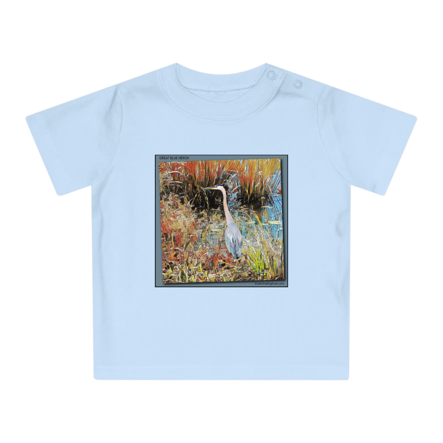 Great Blue Heron Baby T-Shirt