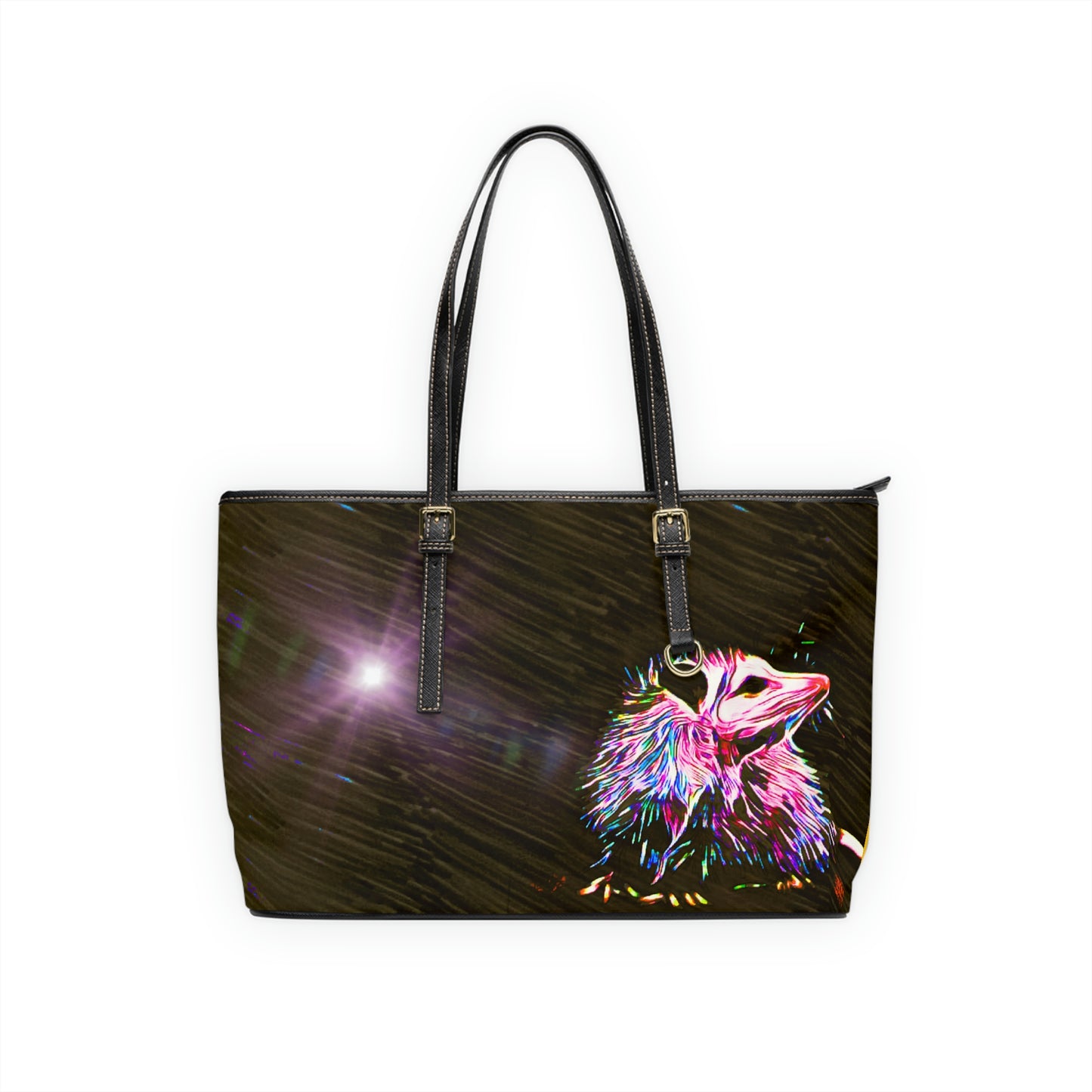 Opossum Under Night Sky Shoulder Bag