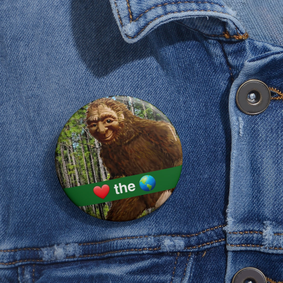 Bigfoot Pin Buttons