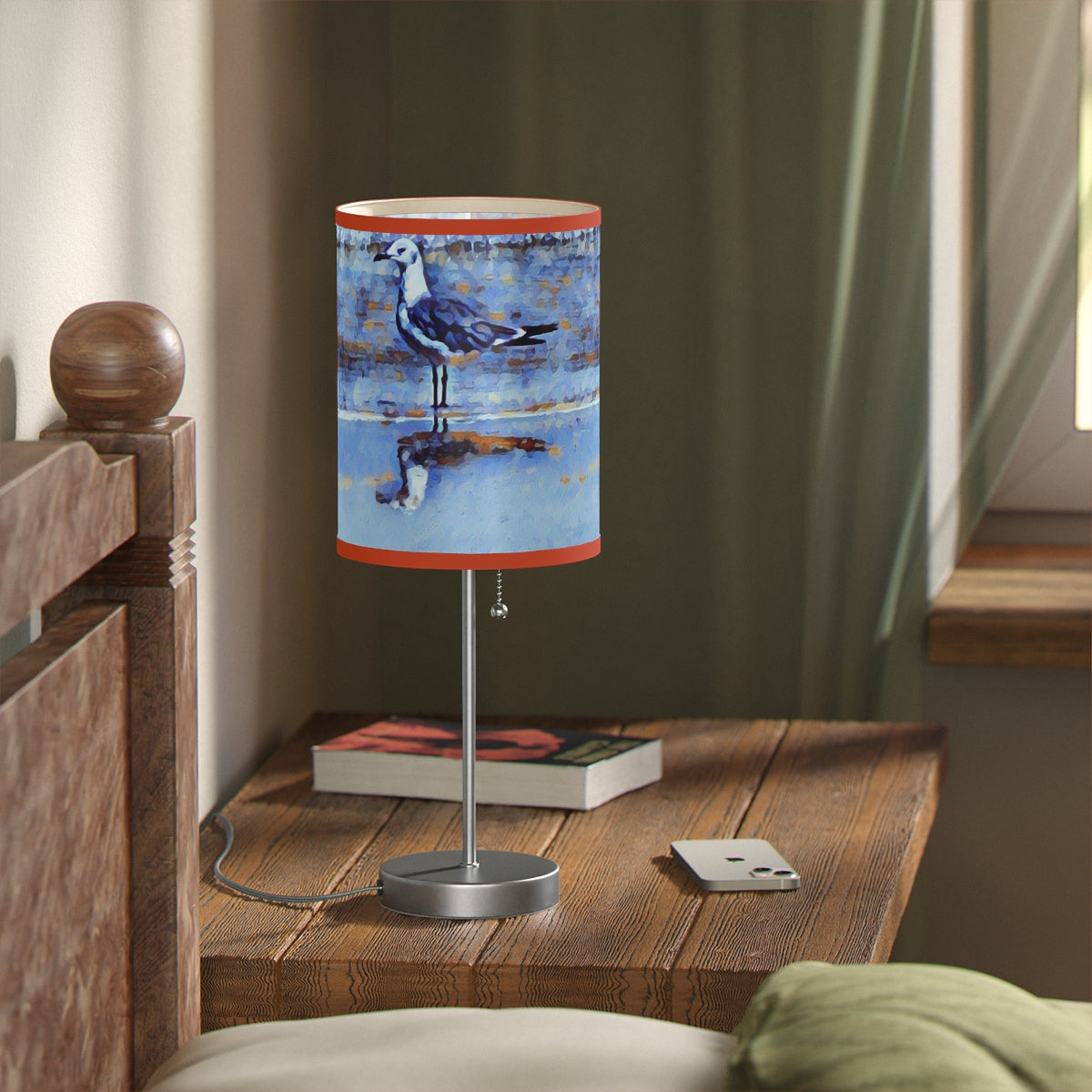 Louisiana Gull Lamp on a Stand