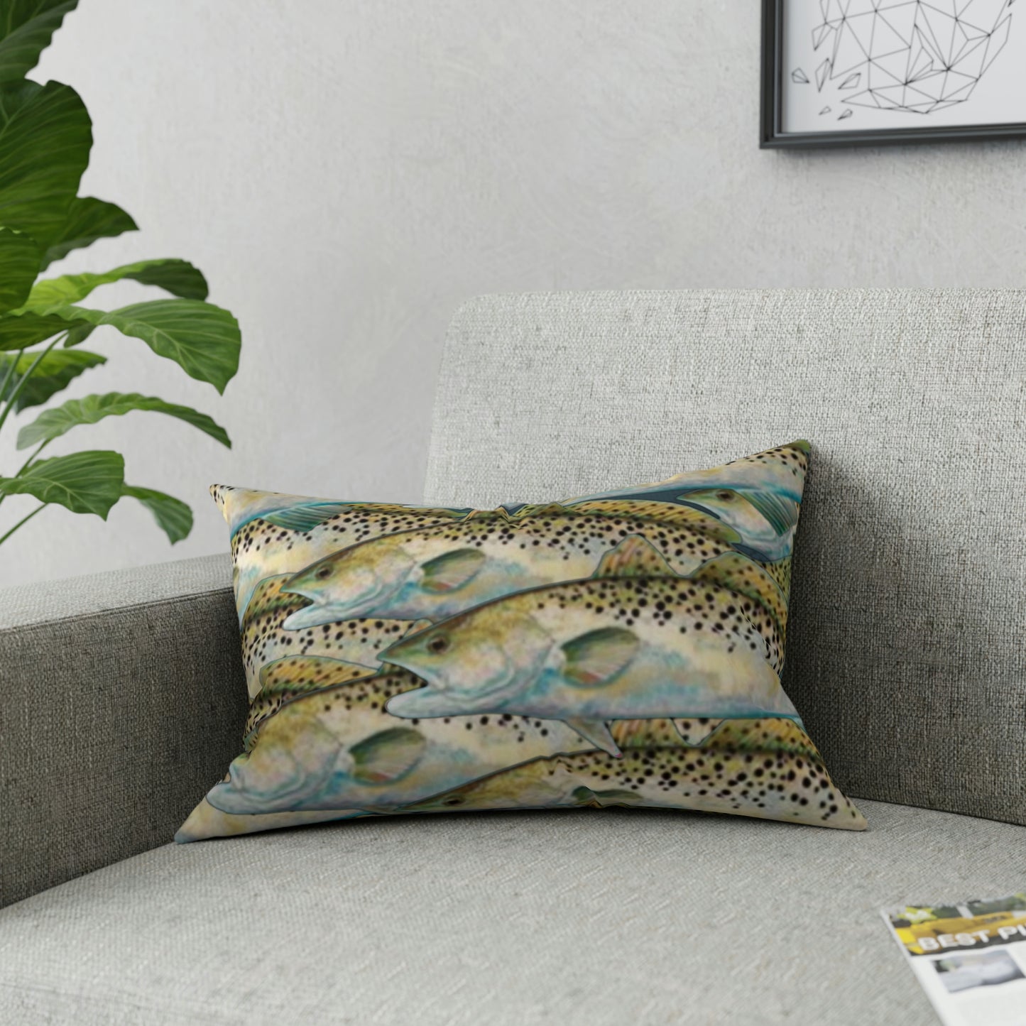 Speckled Trout Broadcloth Pillow