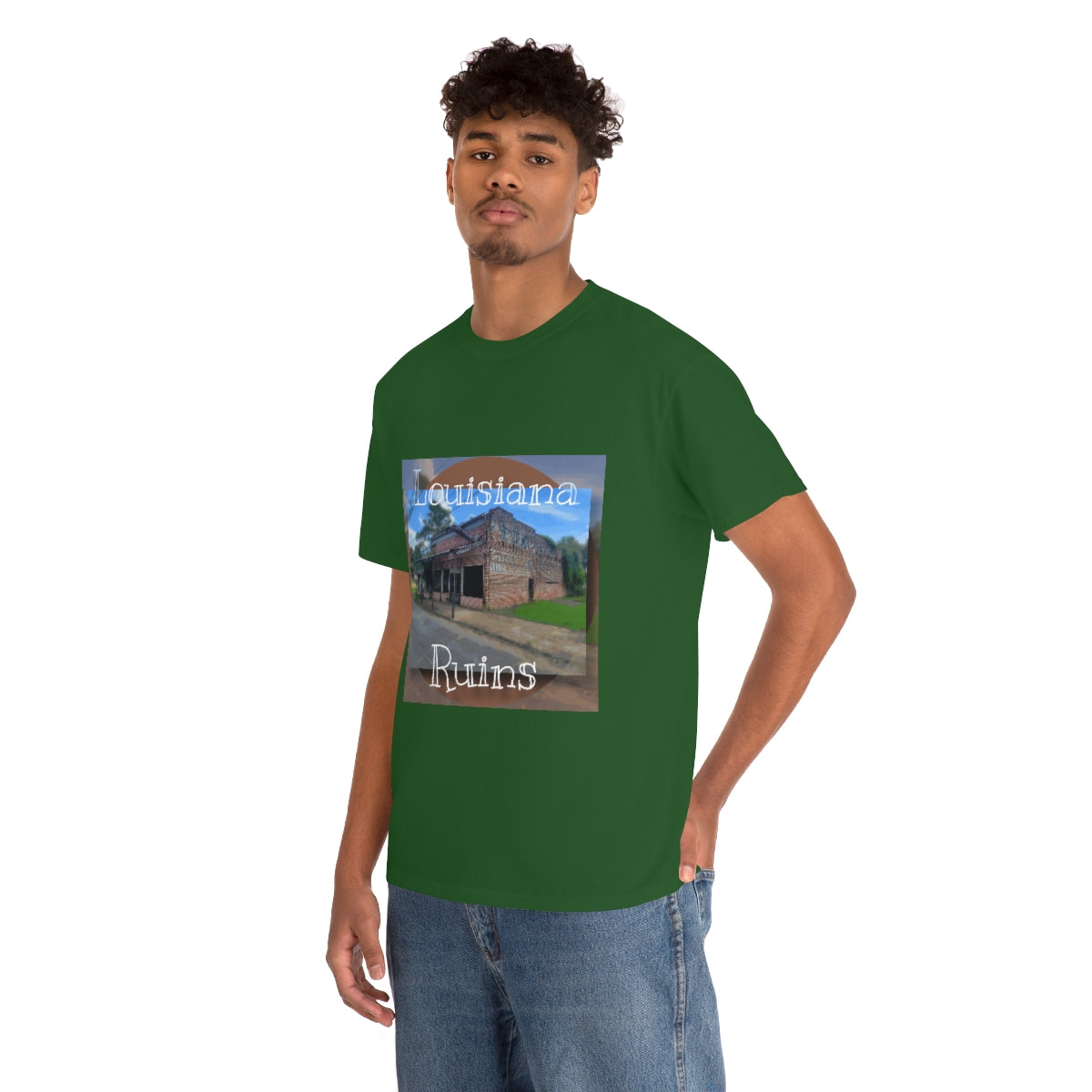 Louisiana Ruins Heavy Cotton Tee