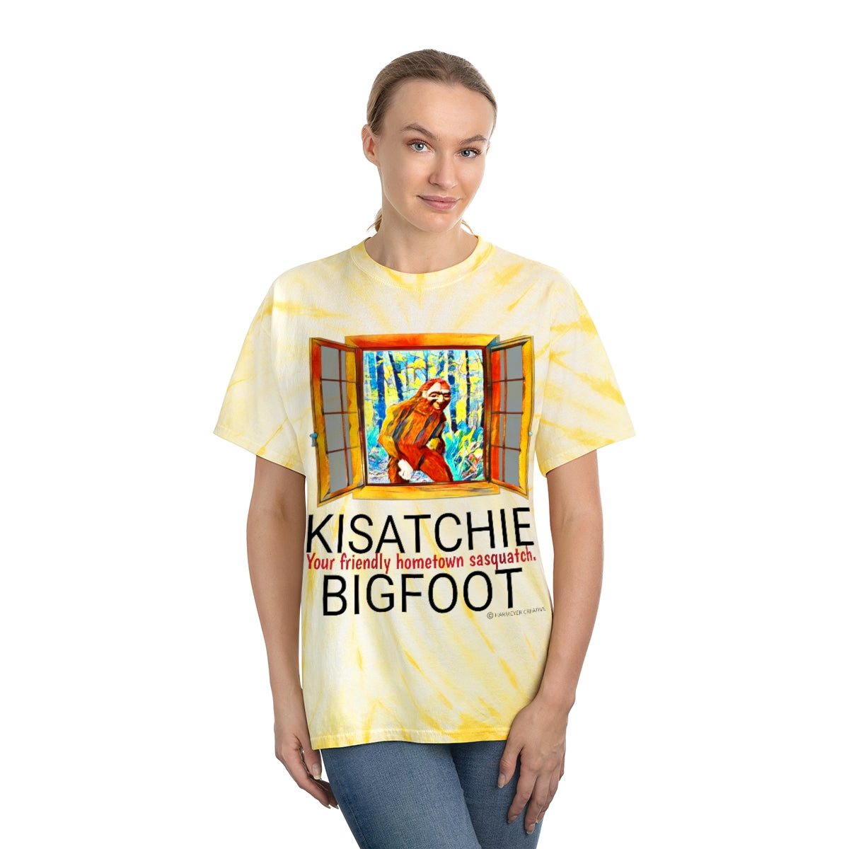 Unisex Kisatchie Bigfoot Tie-Dye Tee