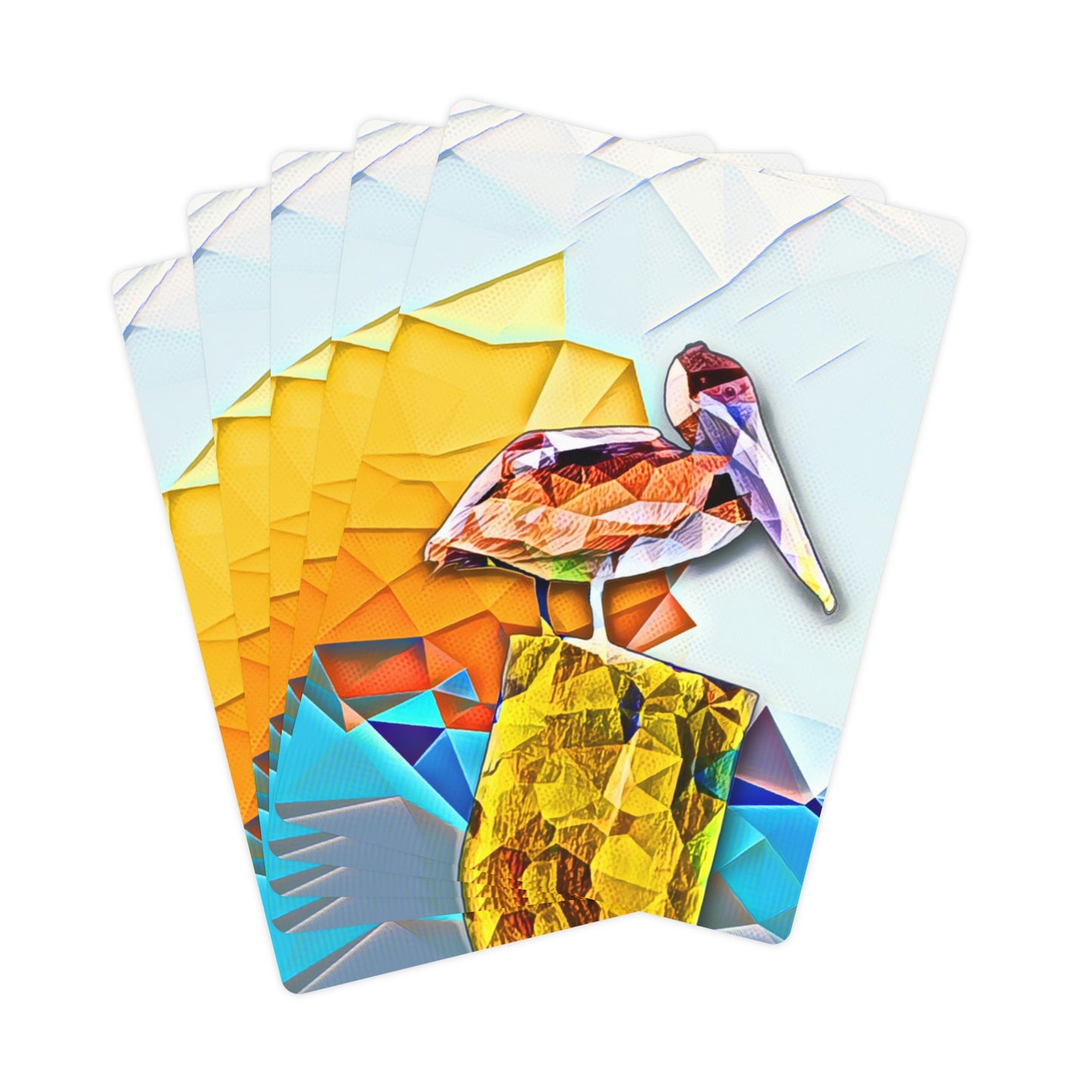 Louisiana Brown Pelican Playing Cards