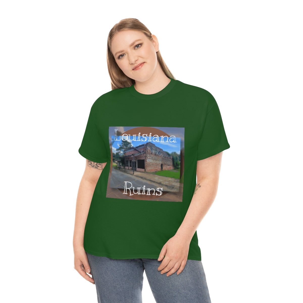 Louisiana Ruins Heavy Cotton Tee