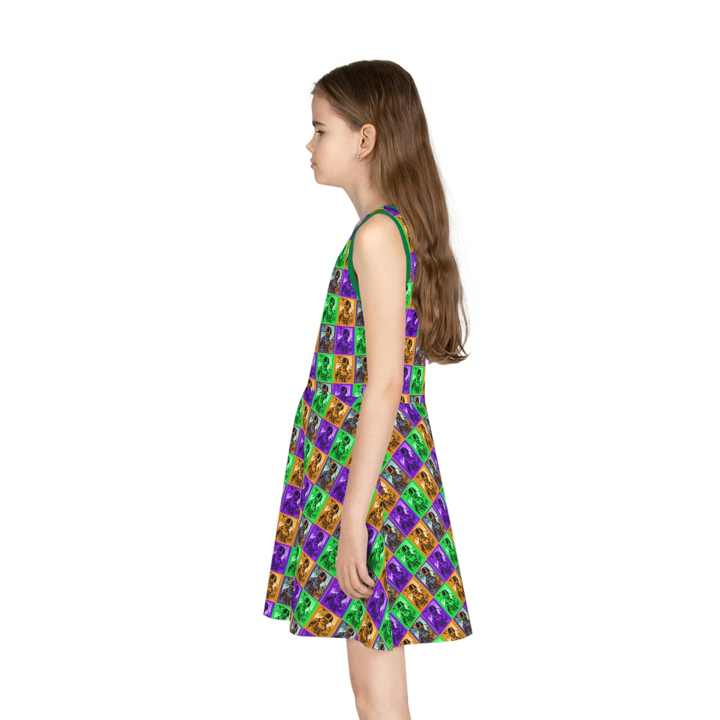 Bigfoot's Mardi Gras Girls' Sundress