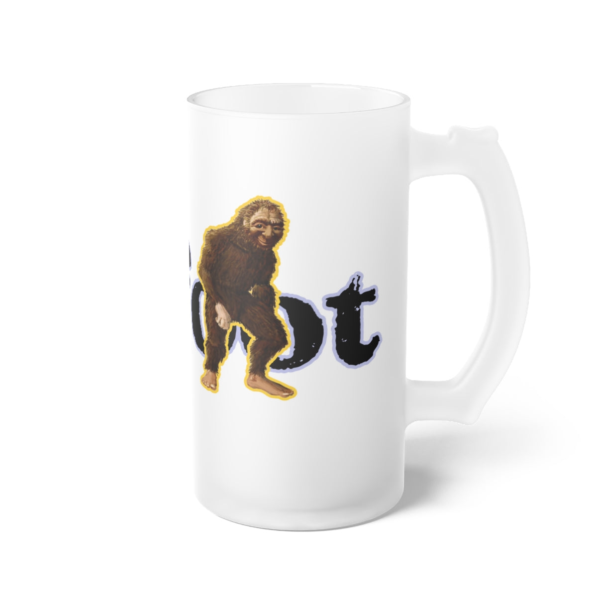 Frosted Glass Bigfoot Beer Mug