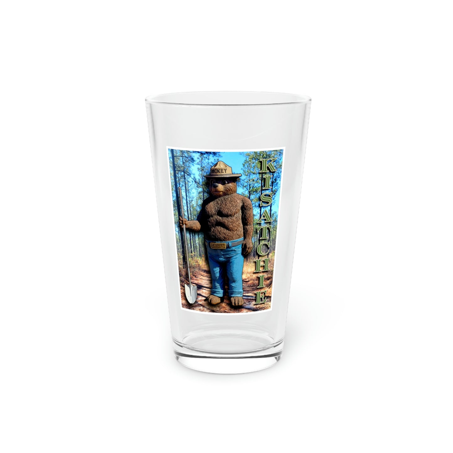 Smokey of the Kisatchie Clear Pint Glass