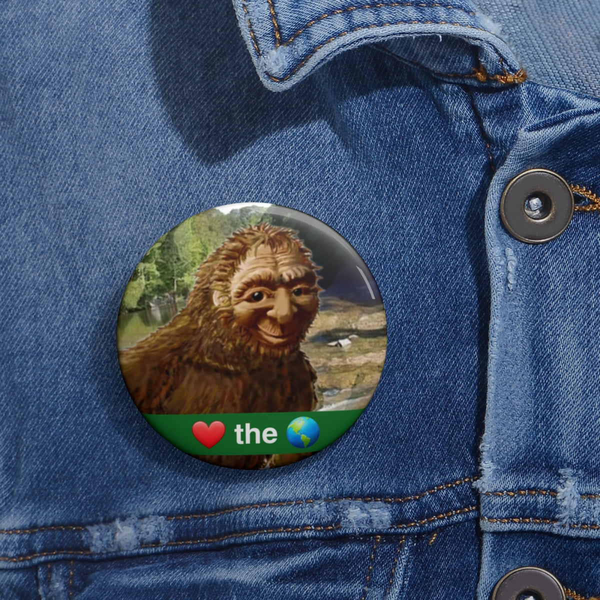 Bigfoot Pin Buttons