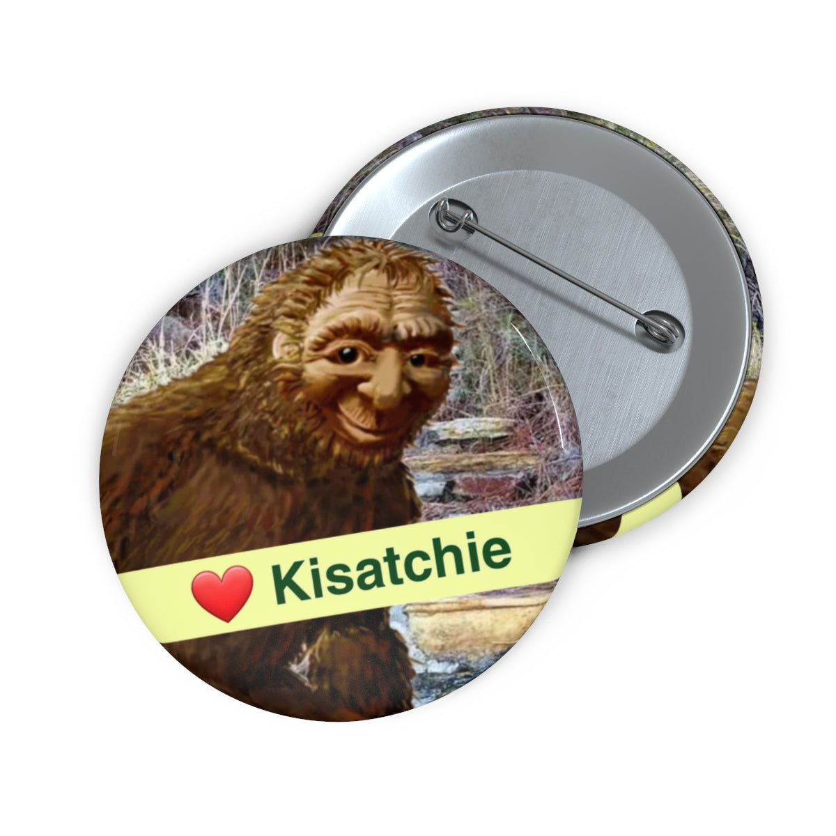 Kisatchie Bigfoot Pin Buttons