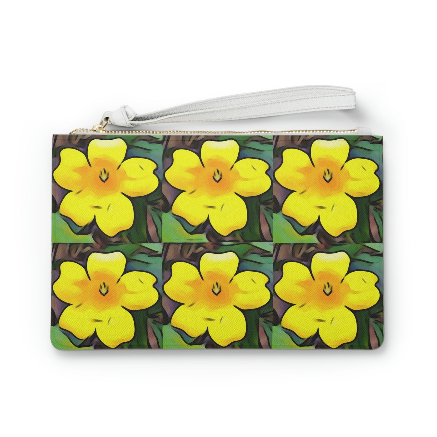 Yellow Jessamine Clutch Bag