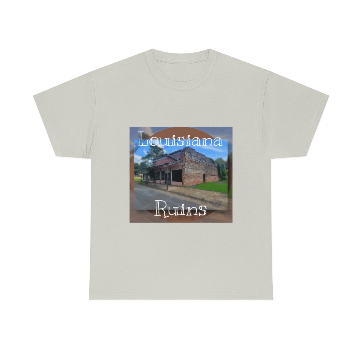 Louisiana Ruins Heavy Cotton Tee