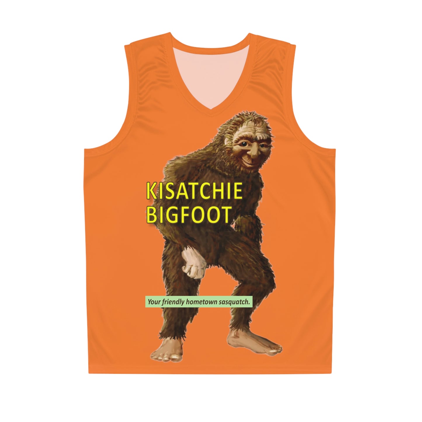 Kisatchie Bigfoot Orange Basketball Jersey