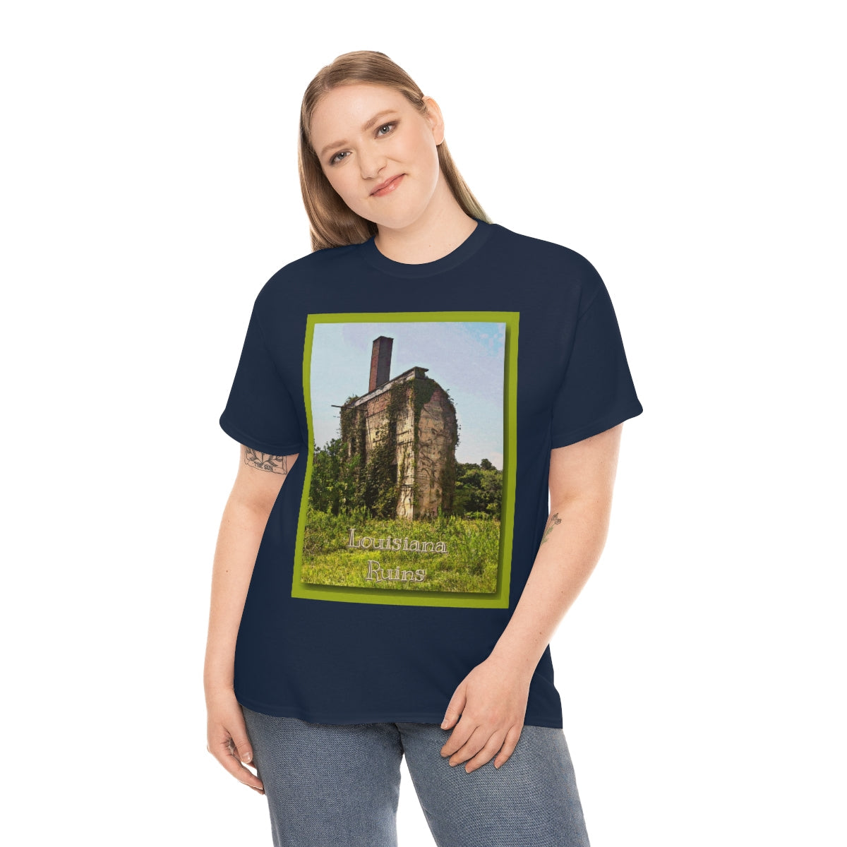 Louisiana Ruins Heavy Cotton Tee