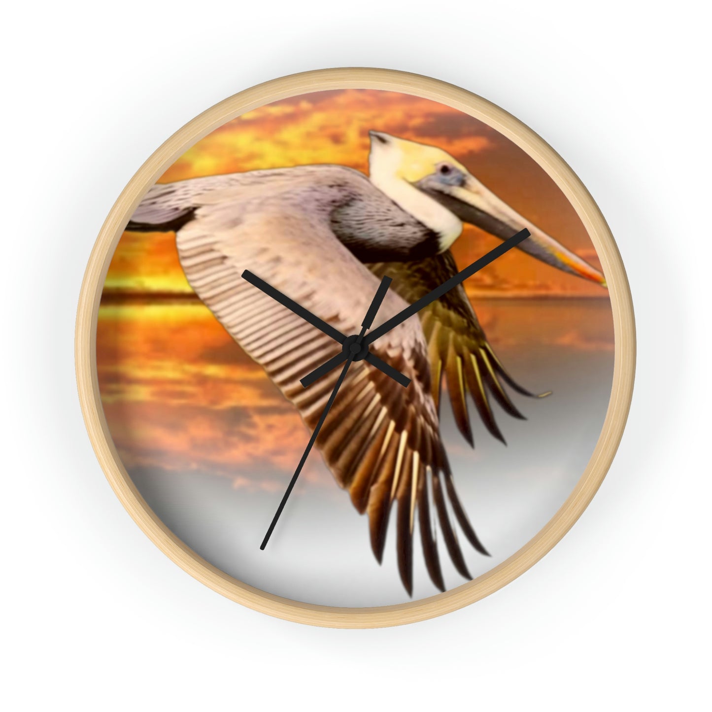 Louisiana's Brown Pelican Wall Clocks