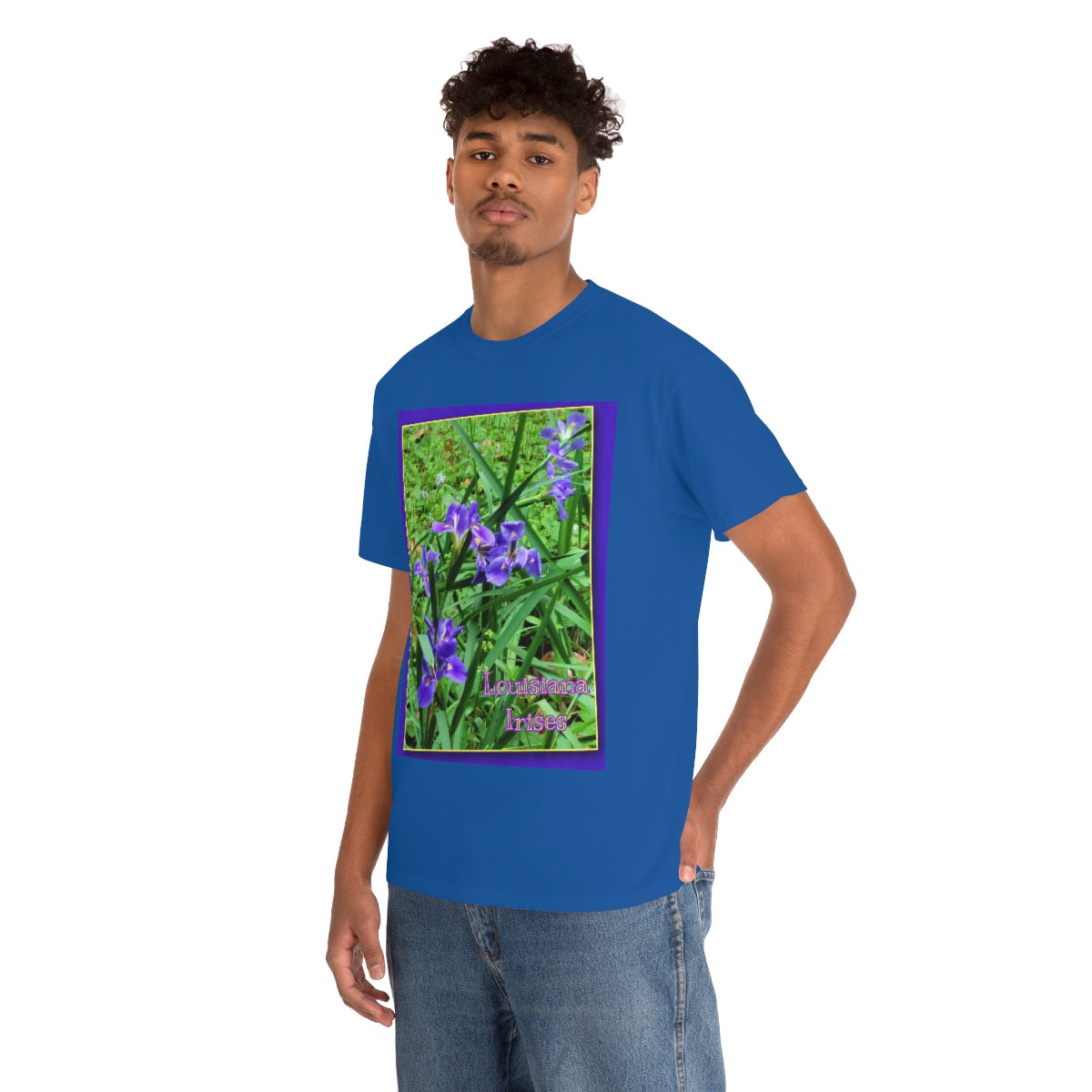 Louisiana Irises Heavy Cotton Tee