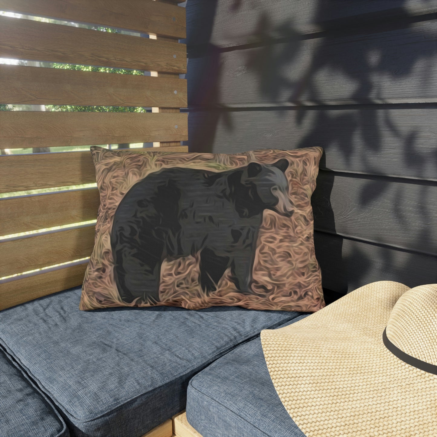 Louisiana Black Bear Outdoor Pillow