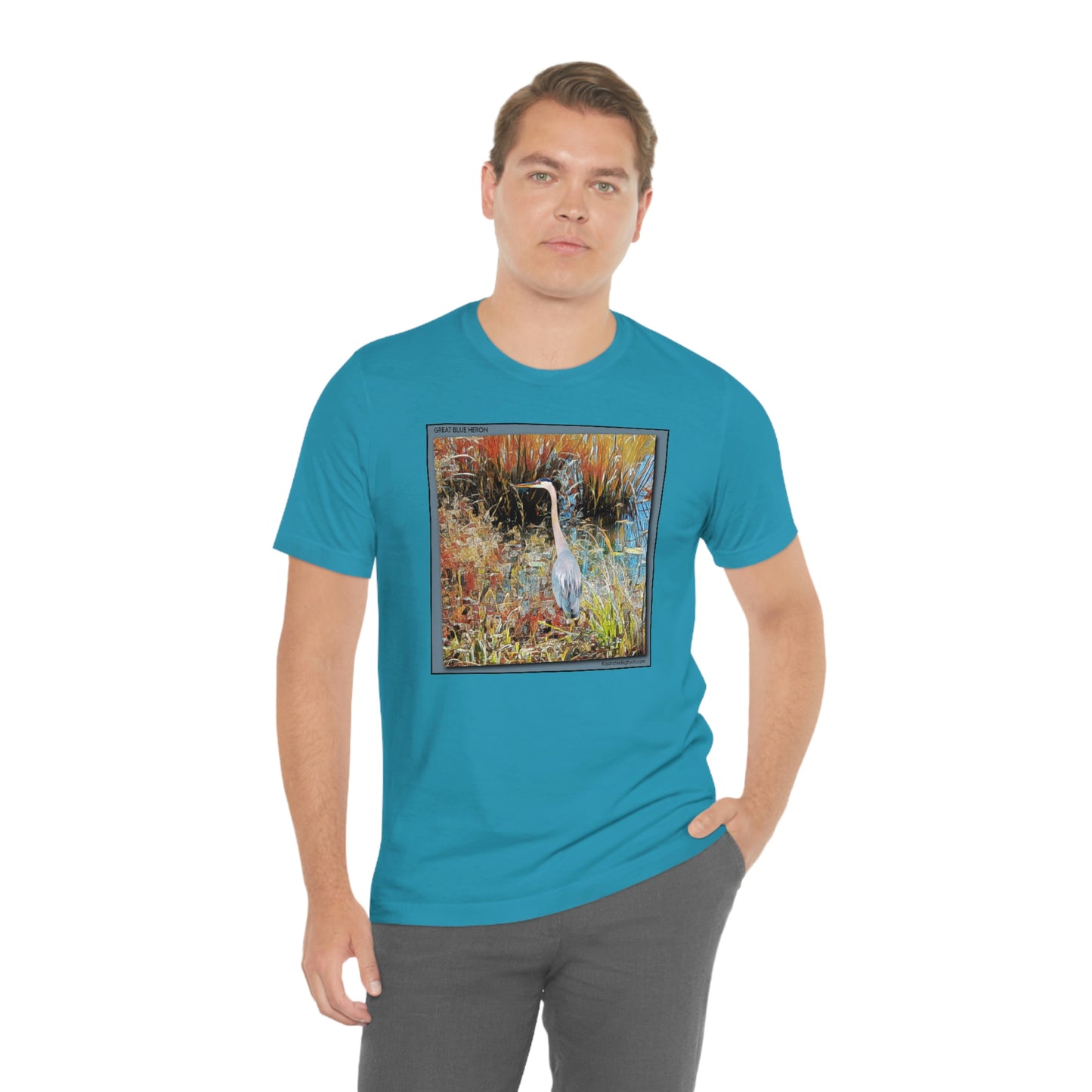 Unisex Great Blue Heron Jersey Tee