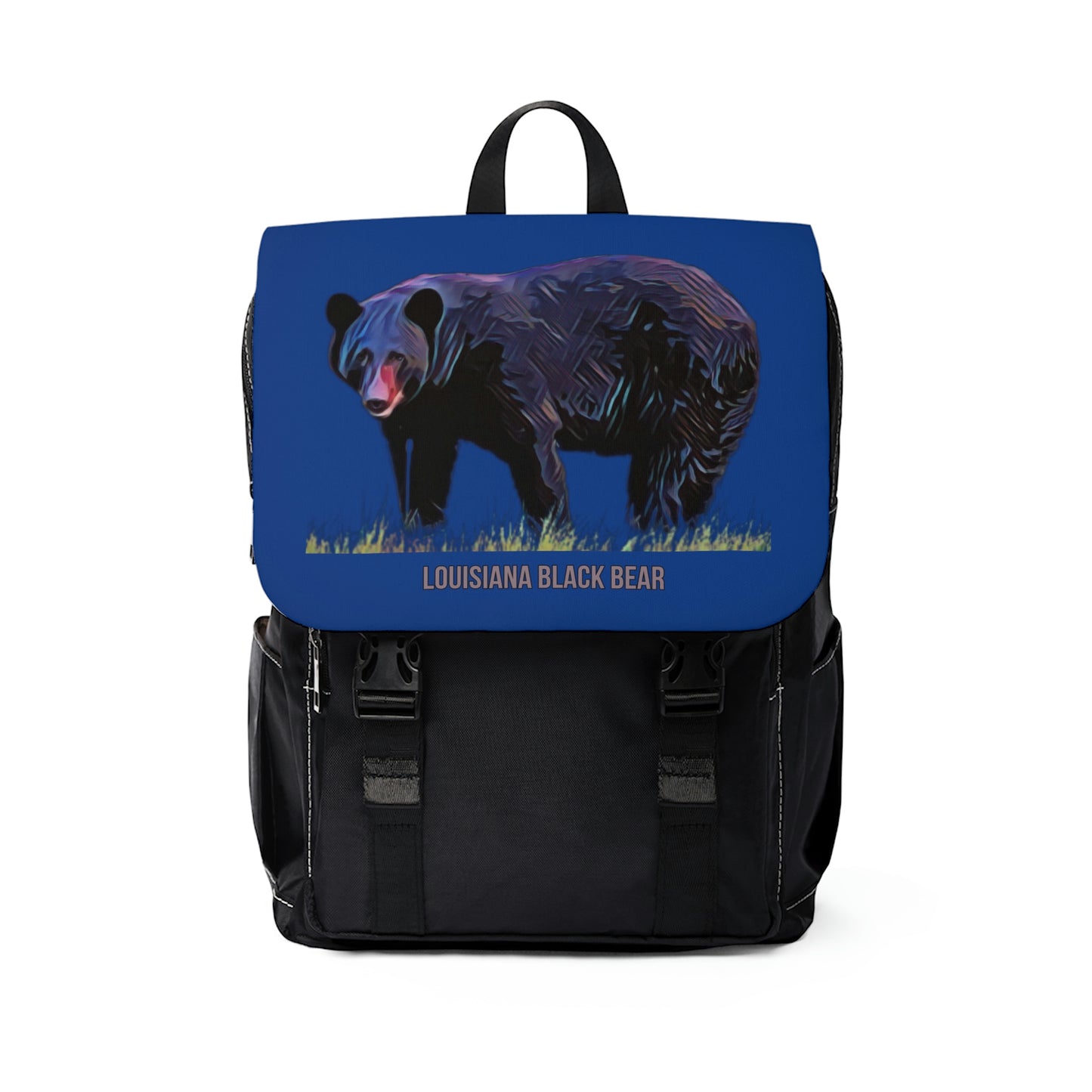 Unisex Louisiana Black Bear Shoulder Backpack