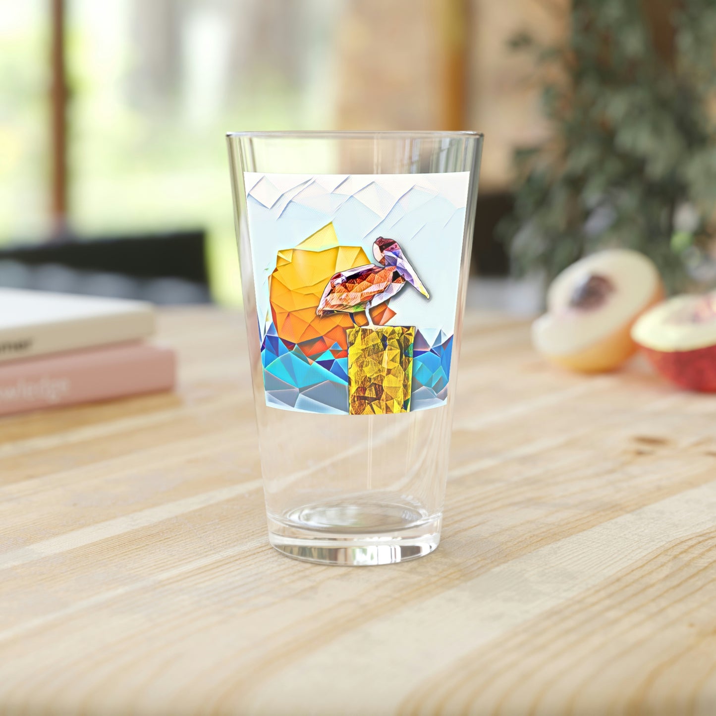 Louisiana Brown Pelican Clear Pint Glass