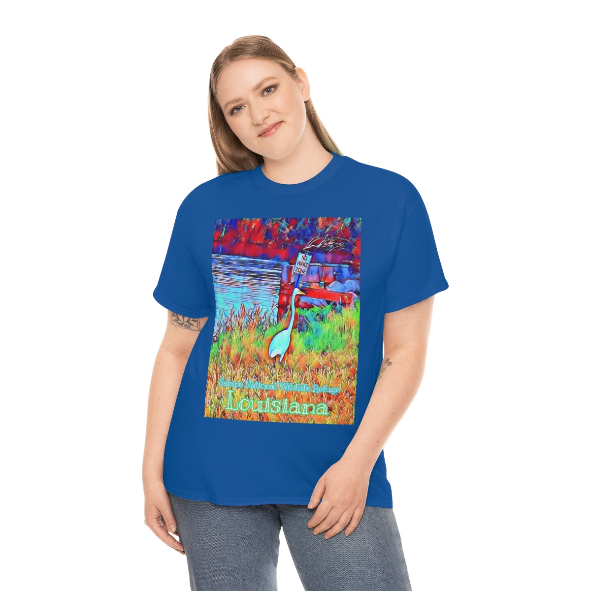 Unisex Louisiana Egret Heavy Cotton Tee