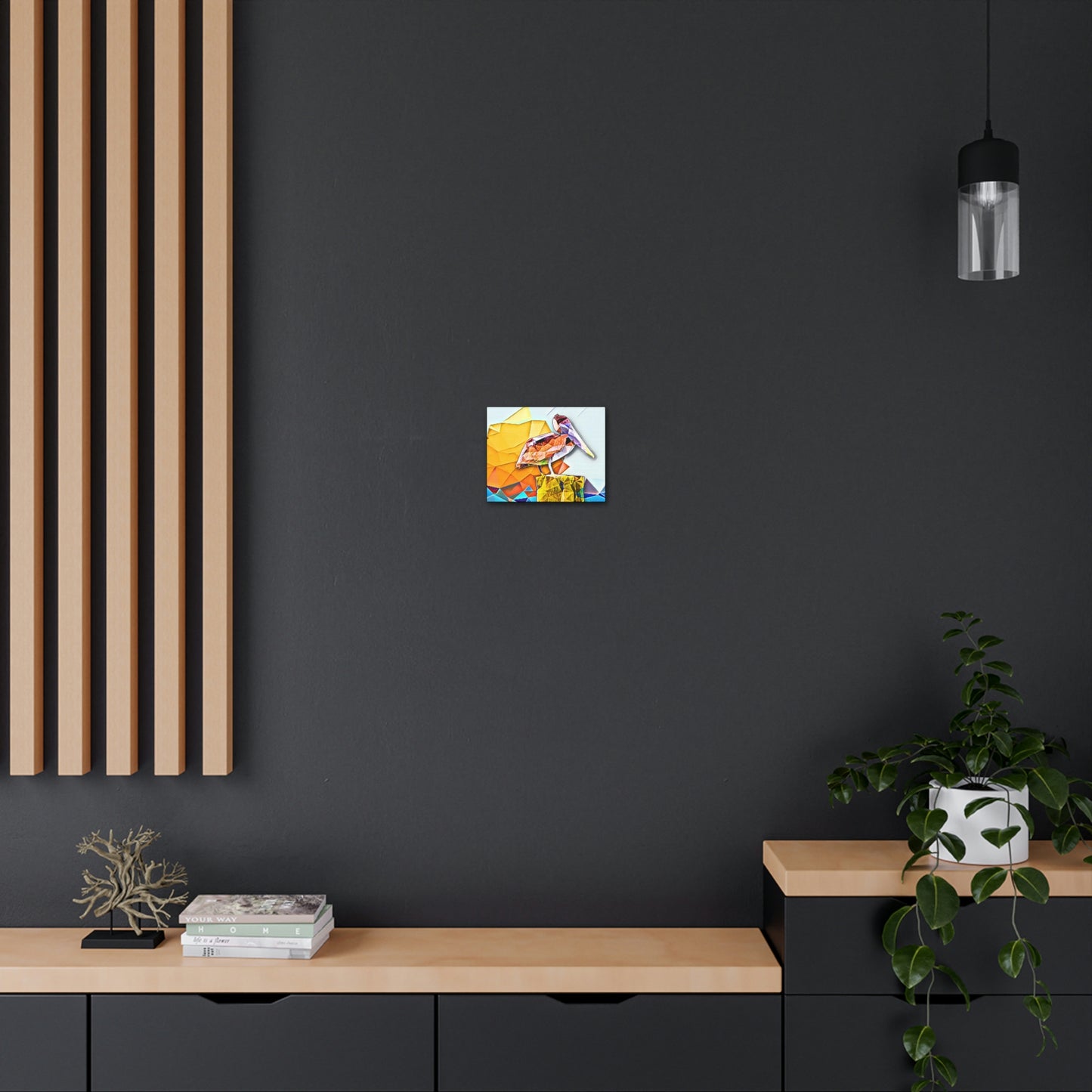 Polygonal Pelican Canvas Gallery Wraps