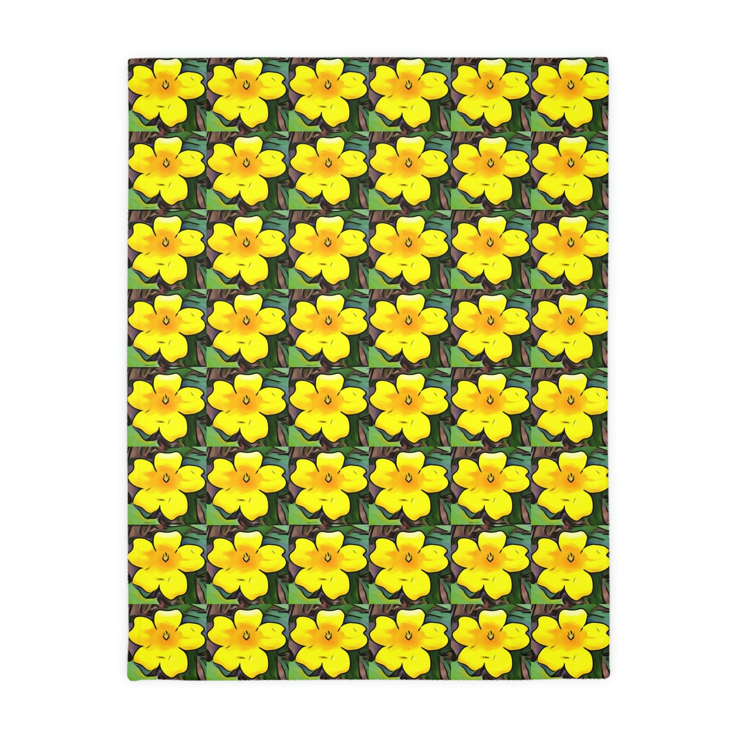 Wildflowers Velveteen Blanket (2-sided print)