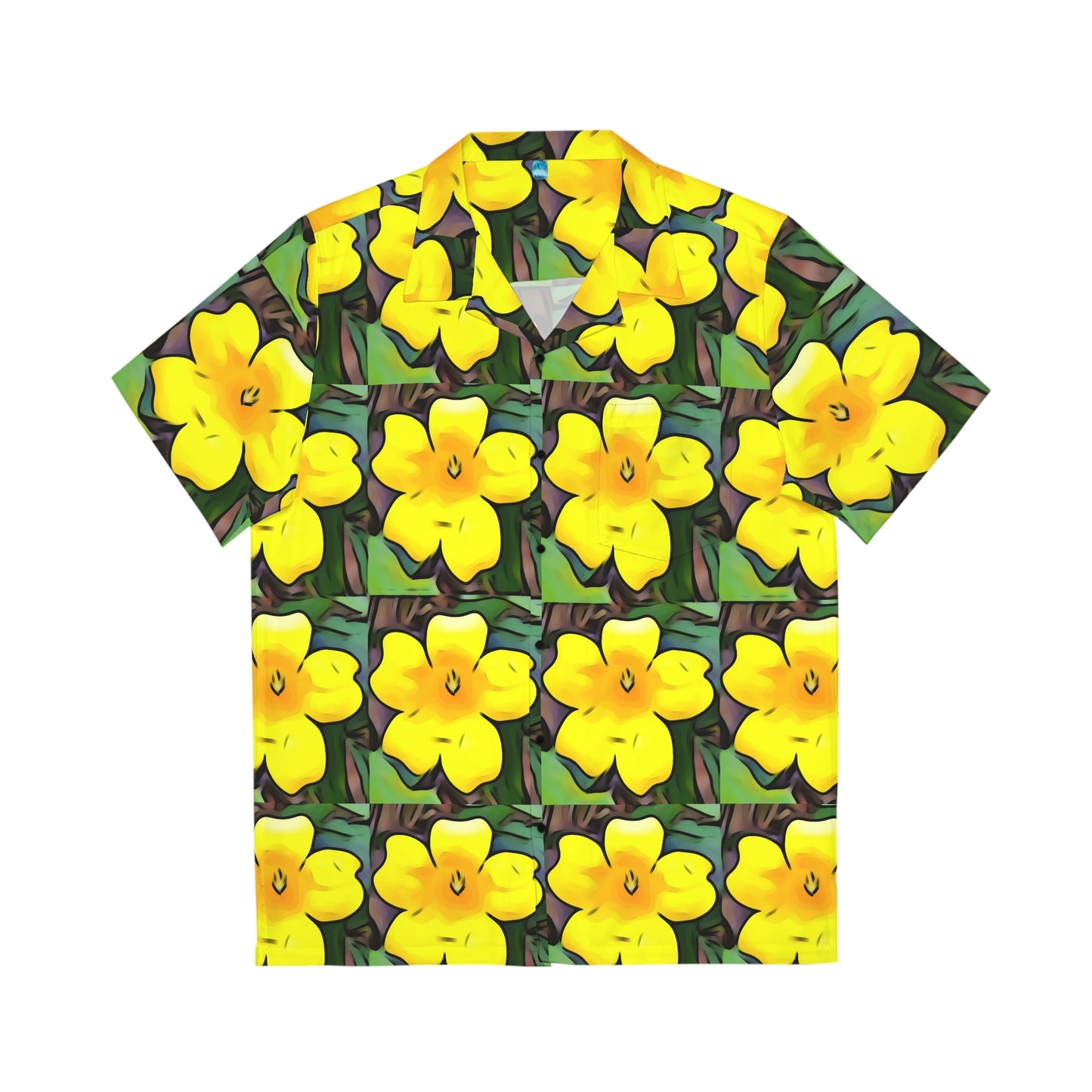 Men's Hawaiian Yellow Jessamine Shirt