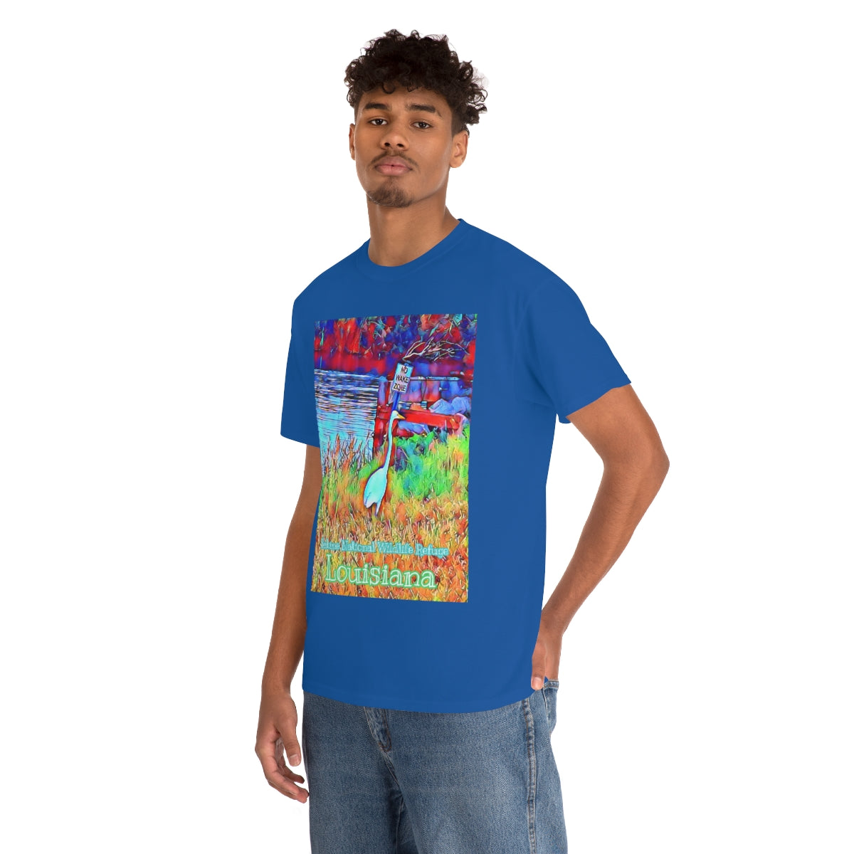 Louisiana Egret Heavy Cotton Tee