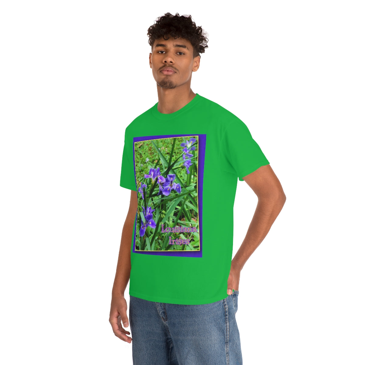 Louisiana Irises Heavy Cotton Tee