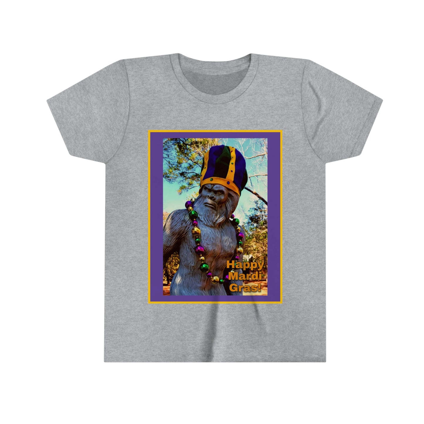 Bigfoot's Mardi Gras Kid's Tshirt