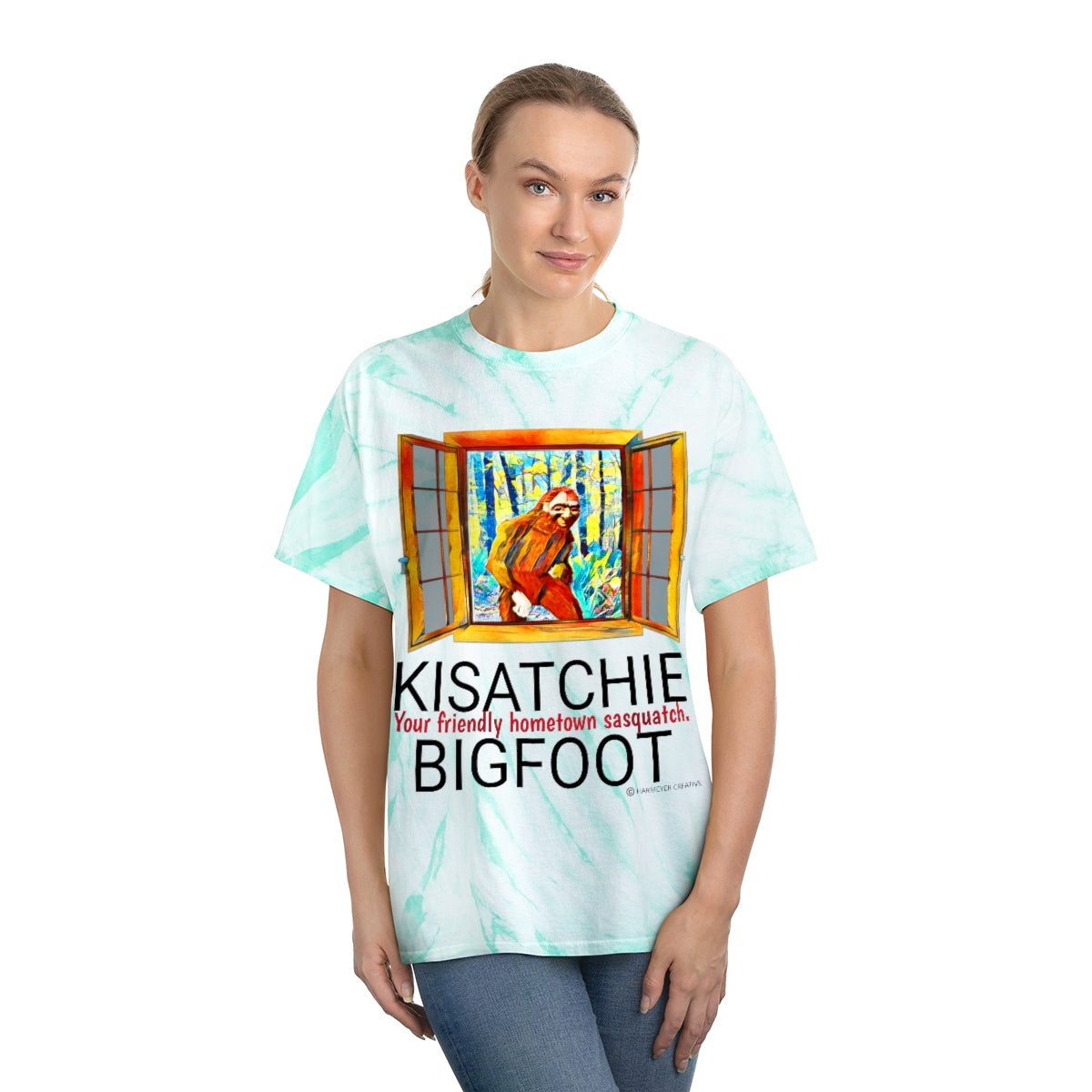 Unisex Kisatchie Bigfoot Tie-Dye Tee