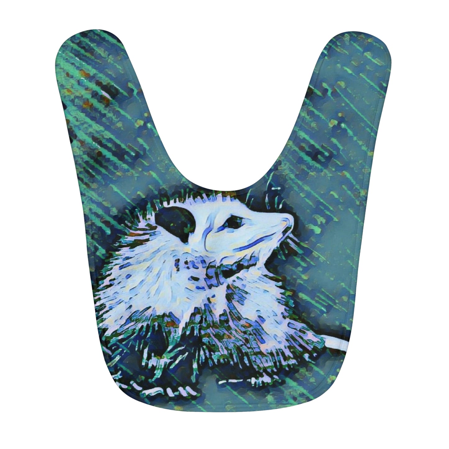 Opossum Fleece Baby Bib