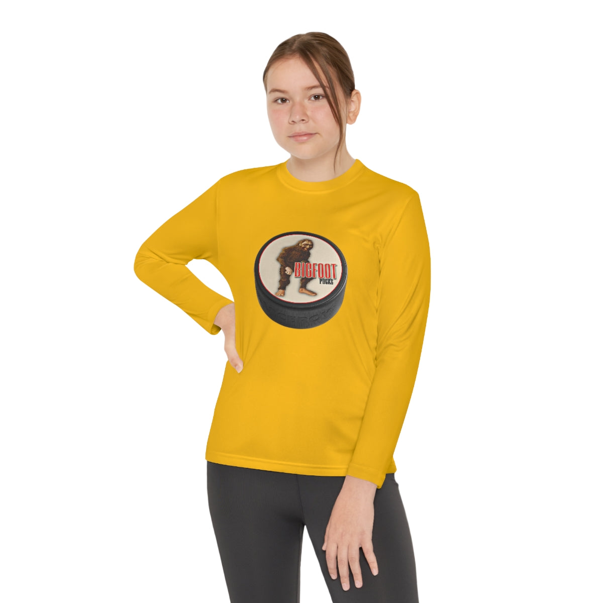 Youth Long Sleeve Bigfoot Pucks Tee