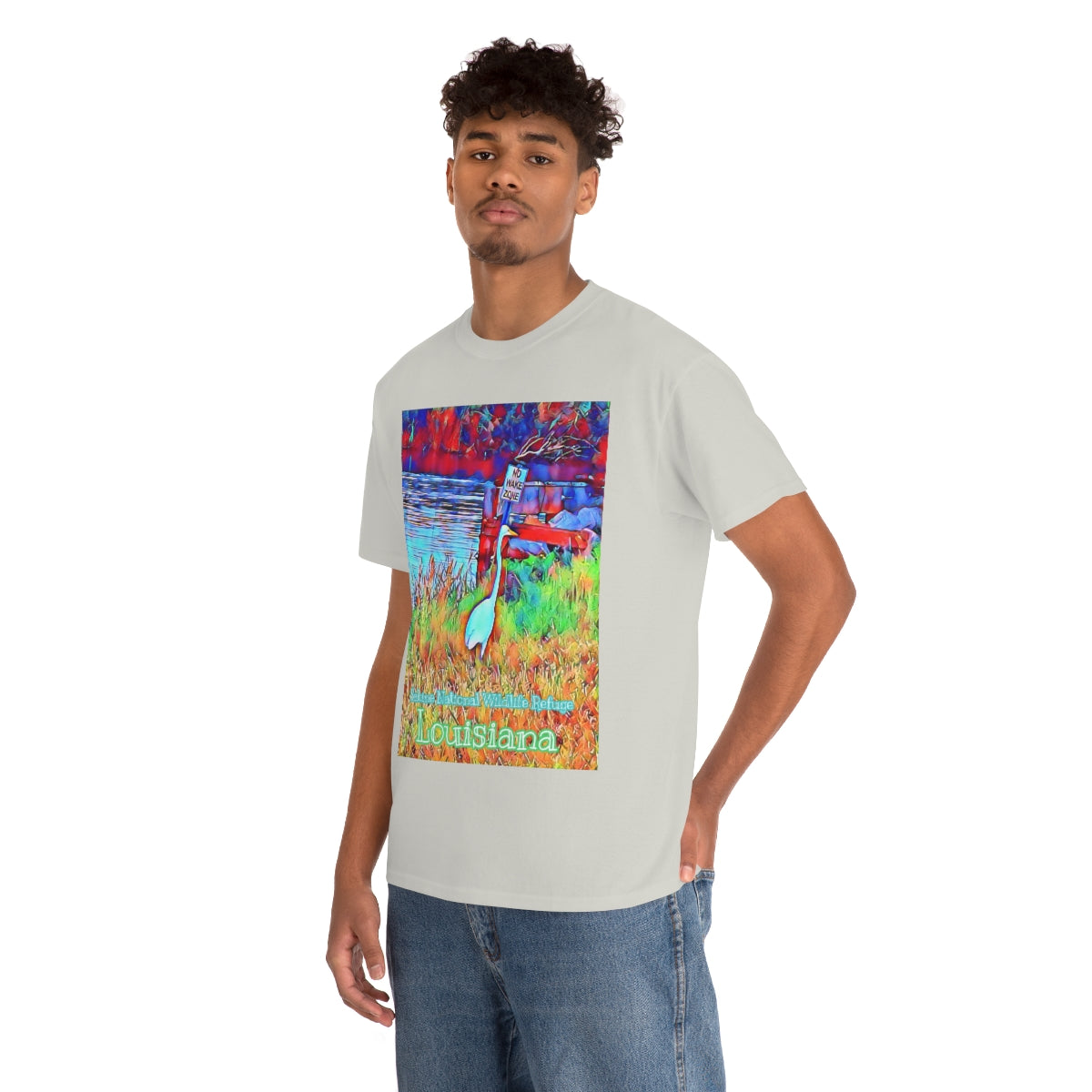 Unisex Louisiana Egret Heavy Cotton Tee