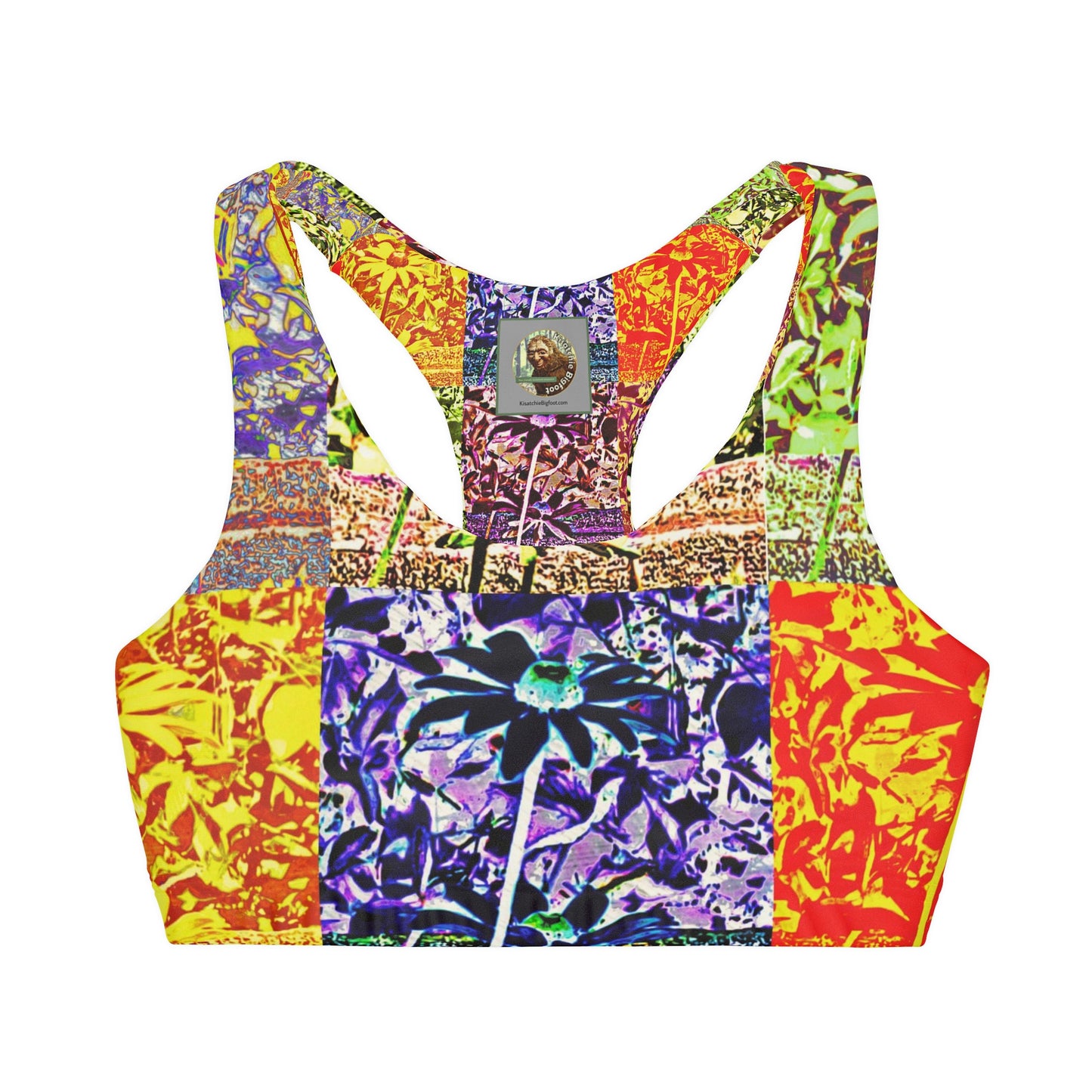 Girls Kisatchie Daisies Seamless Sports Bra