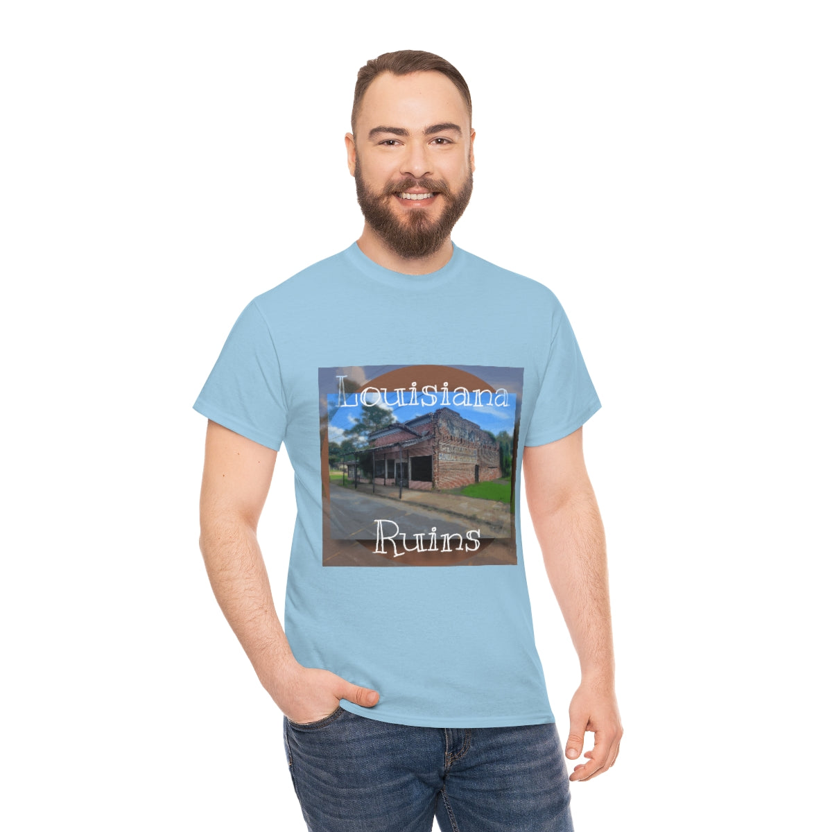 Louisiana Ruins Heavy Cotton Tee