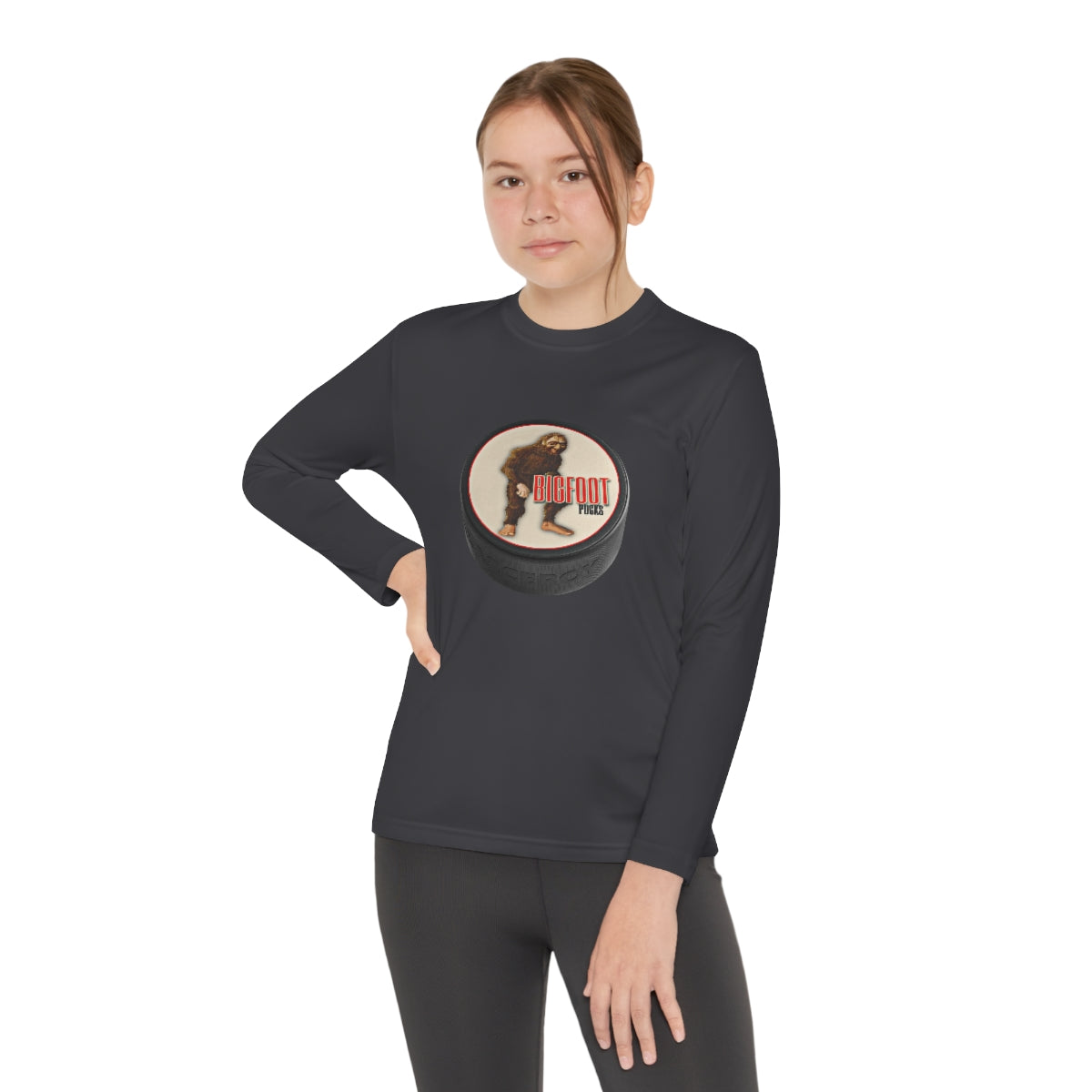 Youth Long Sleeve Bigfoot Pucks Tee