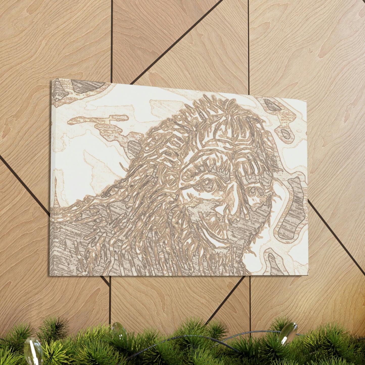 Bigfoot Sketch Canvas Gallery Wraps